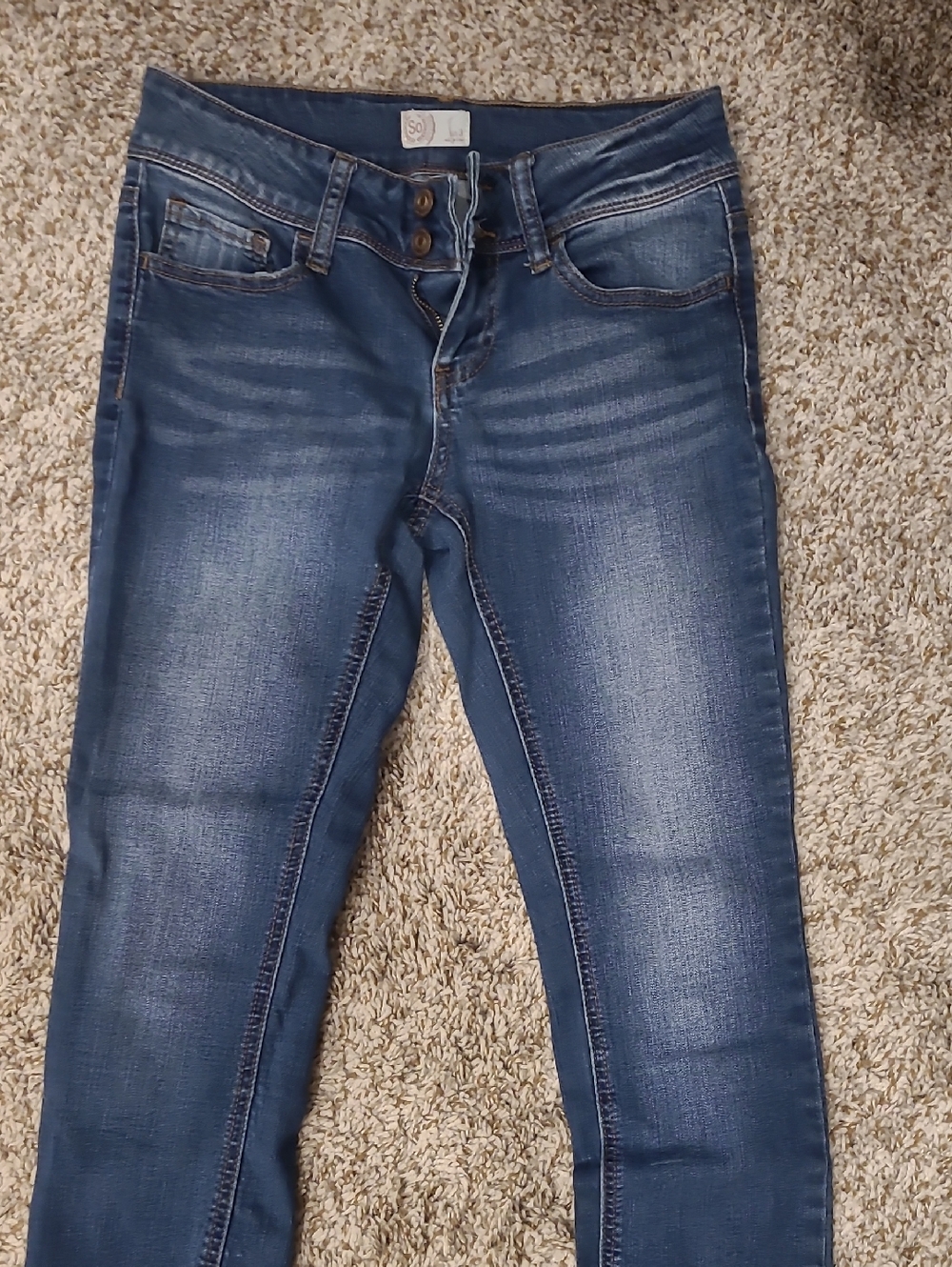 Women's Dark Blue Stretch Skinny Jeans